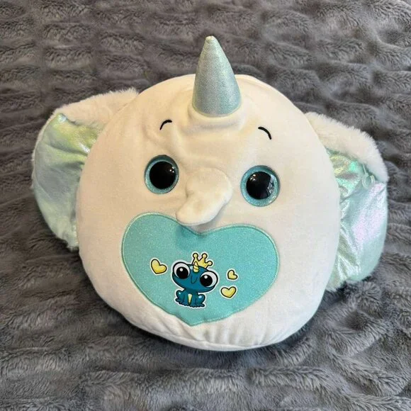 Zuru Rainbocorns Eggzania Fairy Mania Elephant wings Blue White Silver Plush Toy - Picture 2 of 7